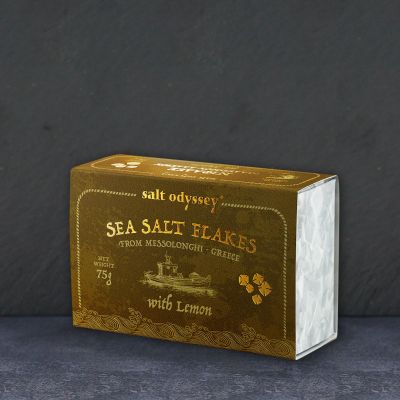 Νιφάδες θαλασσινού αλατιού με λεμόνι