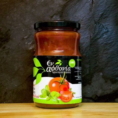 Σάλτσα ντομάτας με βασιλικό Εν Αφθονία