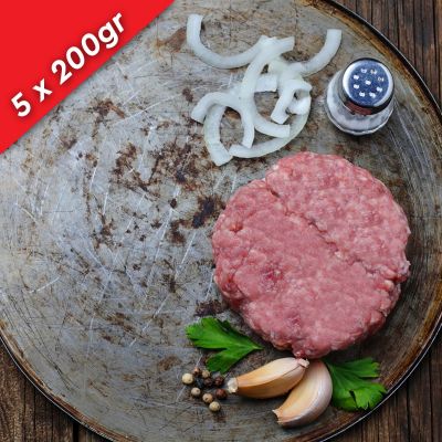 Μπιφτέκι χοιρινό άπαχο 5x200gr