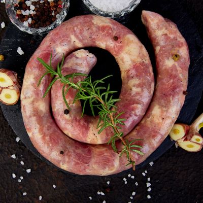 Λουκάνικα με πράσο