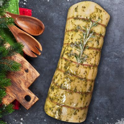 Χοιρινή πορκέτα γεμιστή